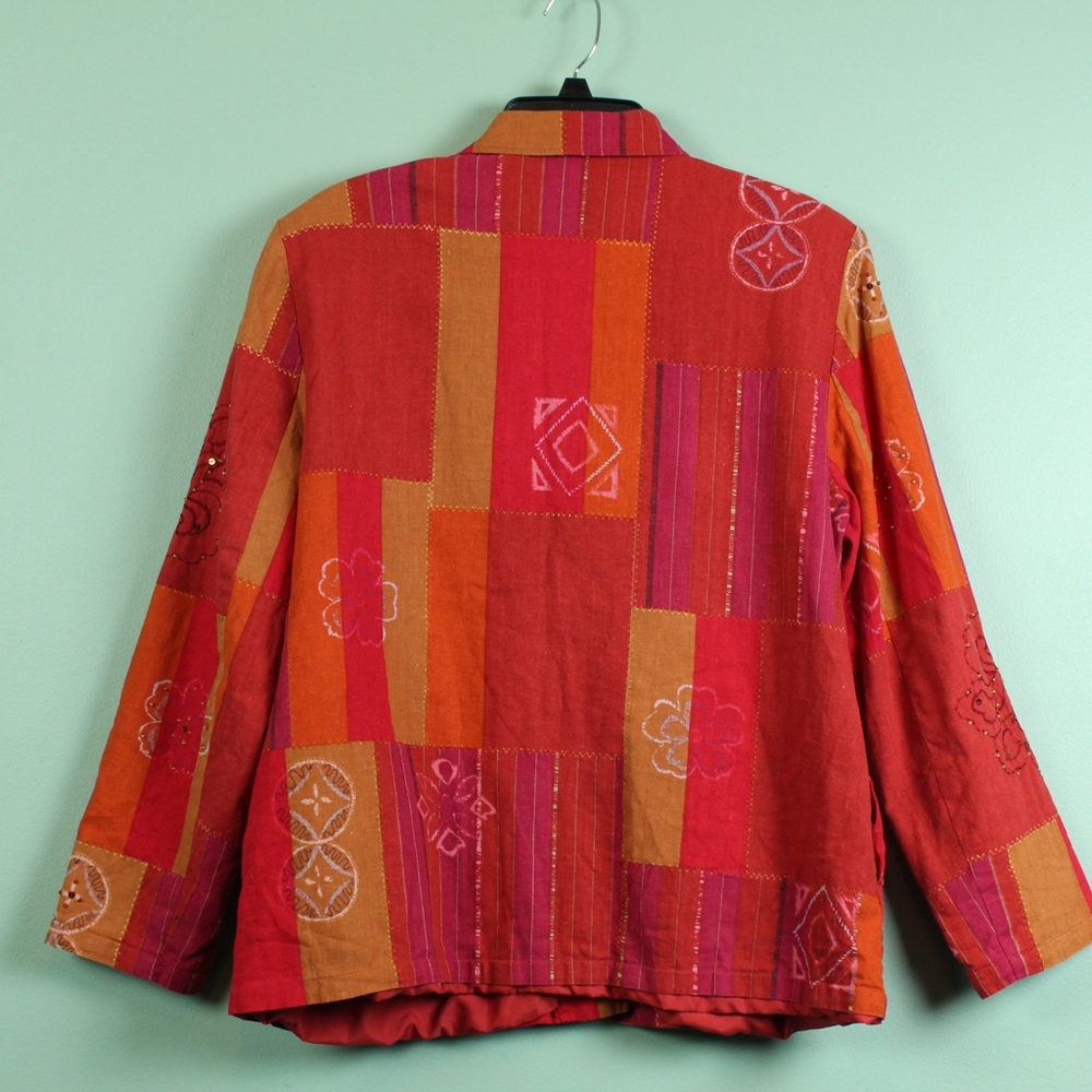 Alfred Dunner Bright Colors Embroidered Blazer 16 - Picture 4 of 8